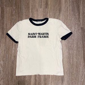 Zara ‘France’ T-shirt in size Small